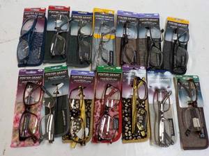 14 pair Foster Grant Reading Glasse...
