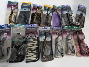 14 pair Foster Grant Reading Glasse...