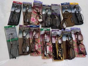 14 pair Foster Grant Reading Glasse...