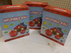 Set of 3 Solar Light Inflatable Hol...