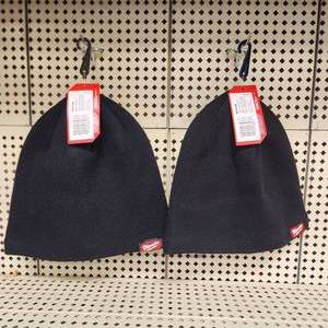 Lot Of Two Black New Milwaukee Knit Caps Hats