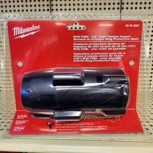 New Milwaukee M18 12 High Torque Impact Wrench w Friction Ring Protective Boot