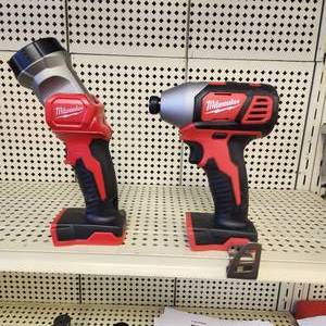 Milwaukee 14 Impact Driver 2656-20 And LED Work Light 2735-20 Both Tested And Work Great Condition