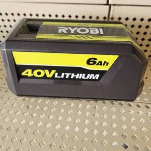 Ryobi 6Ah 40V Lithium Battery OP40605VNM Tested Works Excellent Condition