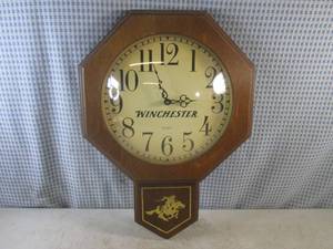 lot 72 image: (CNTR) Vintage Wood Winchester Wall...