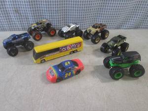 lot 77 image: (BSB) Assorted Toy Monster Trucks a...