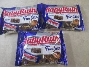 lot 211 image: (B-1) 3 Bags of Fun Size Baby Ruth ...