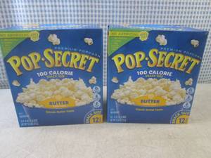 lot 213 image: (B-2) 2 Boxes of Pop-Secret Butter ...