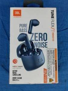 JBL Tune Flex True Wireless Noise-Cancelling Bluetooth Earbuds - Blue