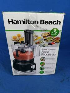 Hamilton Beach 8-Cup Food ProcessorFood Chopper with Built-In Bowl Scraper