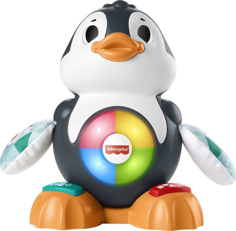 lot 449 image: NEW Fisher-Price Linkimals Interactive Musical Learning Toy for Babies and Toddlers with Lights and Motion, Cool Beats Penguin