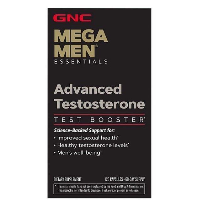 lot 131 image: NEW GNC Mega Men Advanced Mens Testosterone - Test Booster, 120 ct.