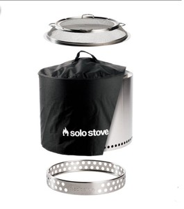 lot 80 image: NEW Solo Stove Bonfire 2.0 Bundle with Stand Shield & Shelter