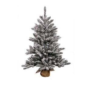 lot 155 image: Vickerman B160531 30 Flocked Anoka Pine Artificial Christmas Tree Clear Lights