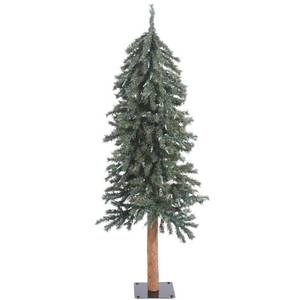 lot 187 image: Vickerman 4 Natural Bark Alpine Artificial Christmas Tree, Unlit