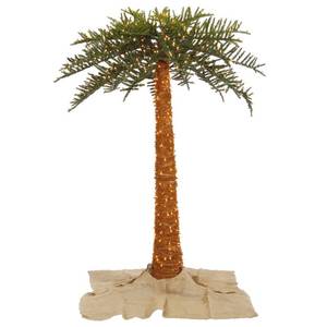 lot 208 image: Vickerman 6 Outdoor Royal Palm Artificial Tree with 500 Warm White Italian LED Lights - K169361LED