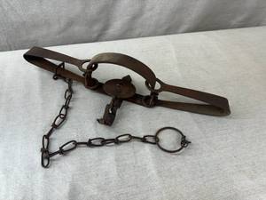 lot 2 image: Antique Steel Trap