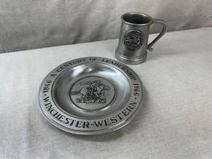 lot 4 image: Winchester Collector Plate and Mug