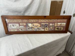 lot 40 image: Framed Winchester Model 94 Cowboy Commemorative Box Sleeve