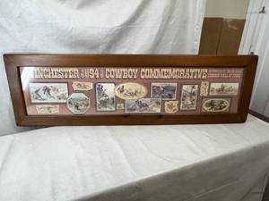 lot 41 image: Framed Winchester Model 94 Cowboy Commemorative Box Sleeve