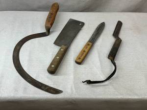 lot 50 image: Various Knives and Sickle