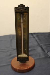 lot A-101 image: Vintage American Brass Thermometer by Consolidated Ashcroft Hancock Co.