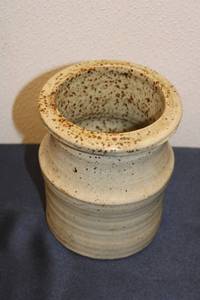 lot 145 image: Vintage Ceramic Pottery Vase with Rustic Finish