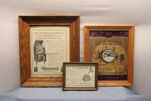 lot 202 image: Collection of Vintage Phonograph Advertisements and Brochures