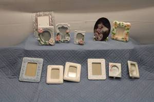 lot 237 image: Collection of 10 Assorted Decorative Picture Frames