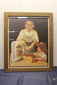 lot 287 image: Framed Vintage Ceresota Flour Advertising Print by Esther Smith
