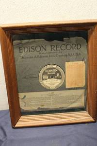 lot 295 image: Vintage Edison Record Framed with Quartet in C Major Part 1