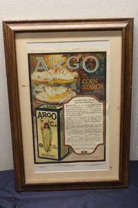 lot 301 image: Vintage Argo Corn Starch Advertisement Framed Print