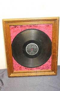 lot 306 image: Framed Vintage Columbia Disc Record - In the Good Old Summer