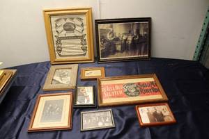 lot 307 image: Collection of 10 Vintage Framed Advertisements and Photographs