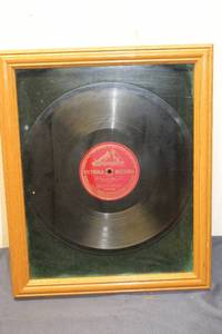 lot 314 image: Framed Victrola Record - Boheme - Ah Mimi, tu piu
