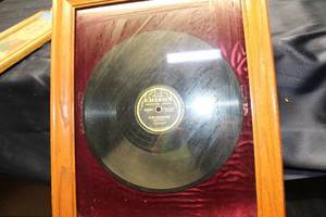 lot 337 image: Framed Edison Record In the Jailhouse Now by Frankie Marvin