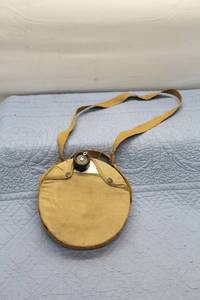 lot 346 image: Vintage Canvas Military Canteen with Strap