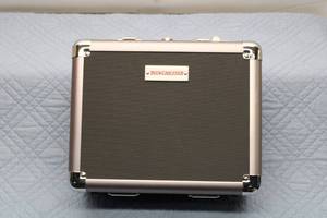 lot 1 image: Winchester Hard Case with Green Accessory Pouch and Straps
