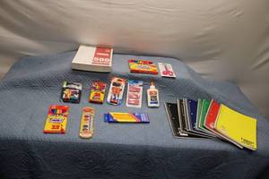 lot 12 image: Back to School Supplies Lot - Notebooks, Pens, Markers, and More