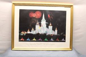 lot 39 image: 1992 Ice Palace Print of Saint Paul, Minnesota