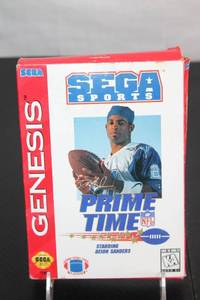 lot 68 image: Sega Genesis Prime Time NFL Football Video Game Starring Deion Sanders