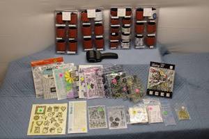 lot 79 image: Comprehensive Craft Stamp Collection with Stampin Around Tool