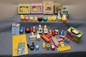 lot 82 image: Lot of Scrapbooking Supplies Including Punches, Stickers, and Chipboard Pieces