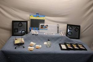 lot 106 image: Lot of Craft Supplies Including Picture Frames, Magnetic Memo Boards, and Cork Circles