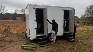 2017 Restroom Trailer Company LLC Portable Deluxe Mens & Womens Restrooms With Heat & Air.