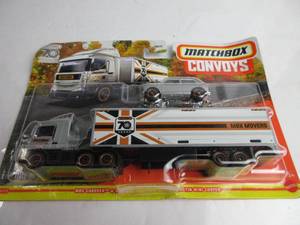 lot 15 image: Matchbox Convoys 70 Years Special Edition 1964 Austin Mini Cooper, MBX Cabover & MBX Box Trailer DAMAGED BOX, NEW, GOOD CONDITION