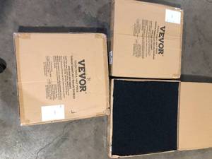 lot 33 image: Lot of VEVOR Black Commercial Residential 24 in. x 24 in. Peel and Stick Pattern Carpet Tile Carpet Squares 60 sq. ft.    Customer Returns See Pictures