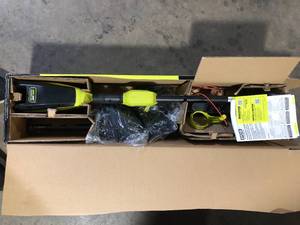 lot 44 image: RYOBI 40V HP Brushless 16 in. Attachment Capable Cordless Battery Carbon Fiber Shaft String Trimmer (Tool Only) Customer Returns See Pictures