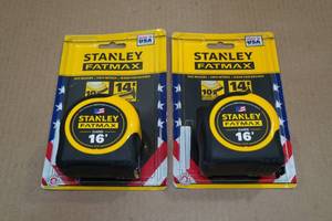 lot 17 image: 2 Stanley Fatmax 16 Tape Measures