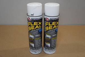 lot 19 image: 2 Flex Seal Liquid Rubber Spray -White